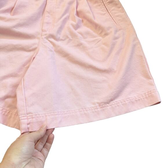 VTG Liz Sport Pink High Waisted High Rise Mom Shorts Pleated Size 12 Petite 12P - Picture 9 of 16